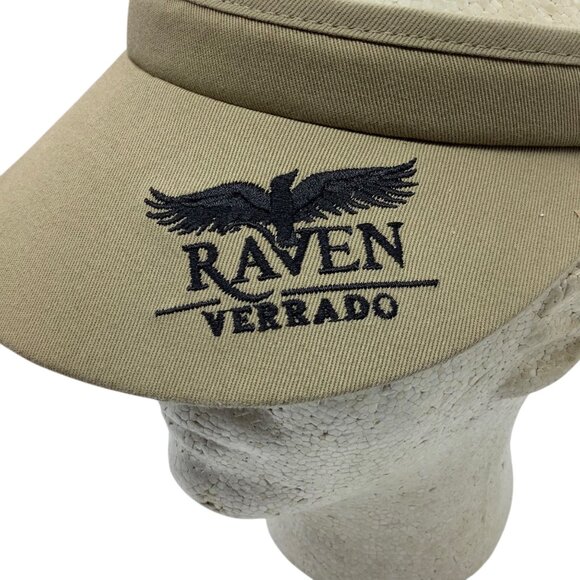 Raven Verrado Khaki Golf Visor Legendary Headwear Perfect Fit NEW - Picture 2 of 7